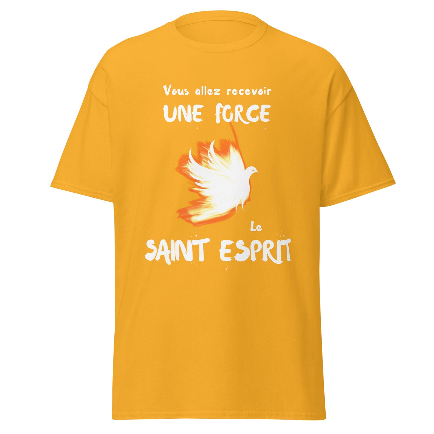 T-shirt Pentecôte "Vous allez recevoir une force..."